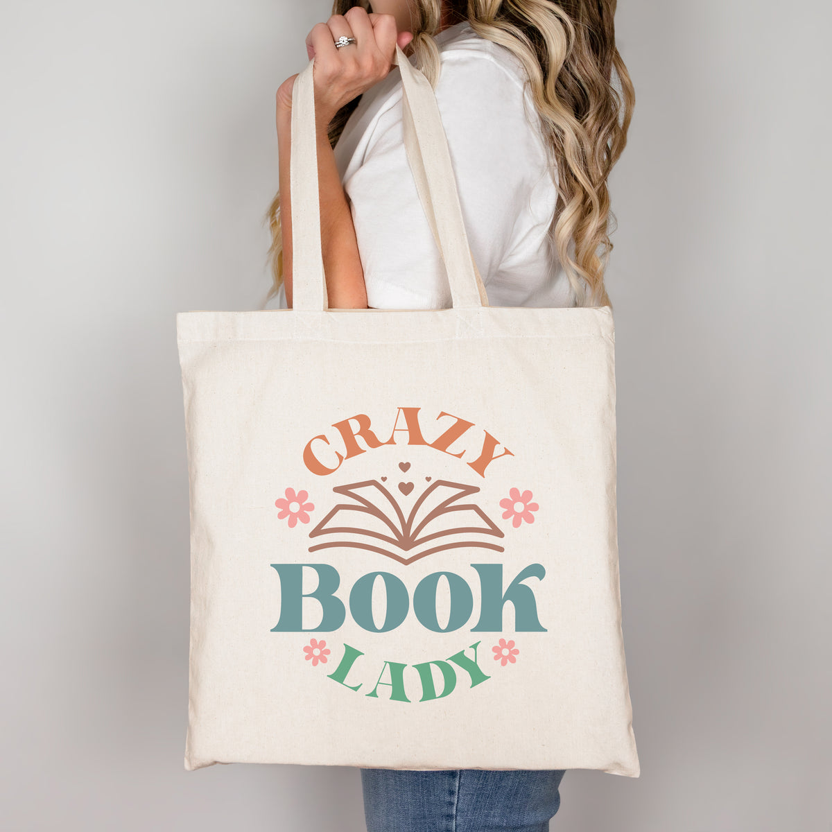 Crazy Book Lady Tote Bag - Book Lovers
