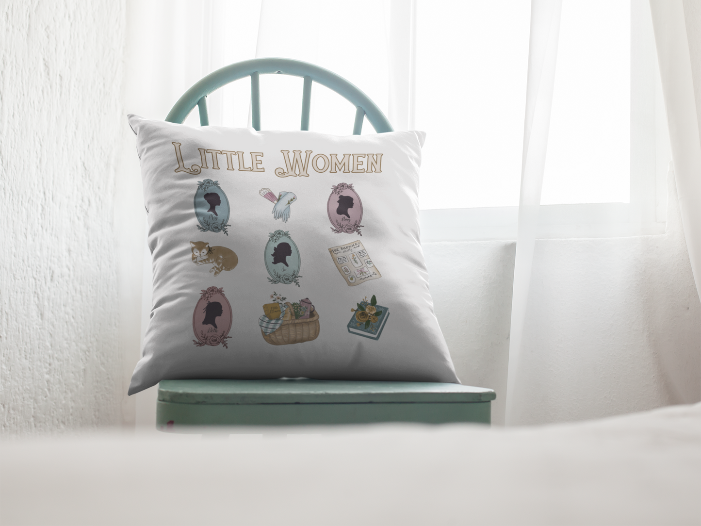 little women throw pillow