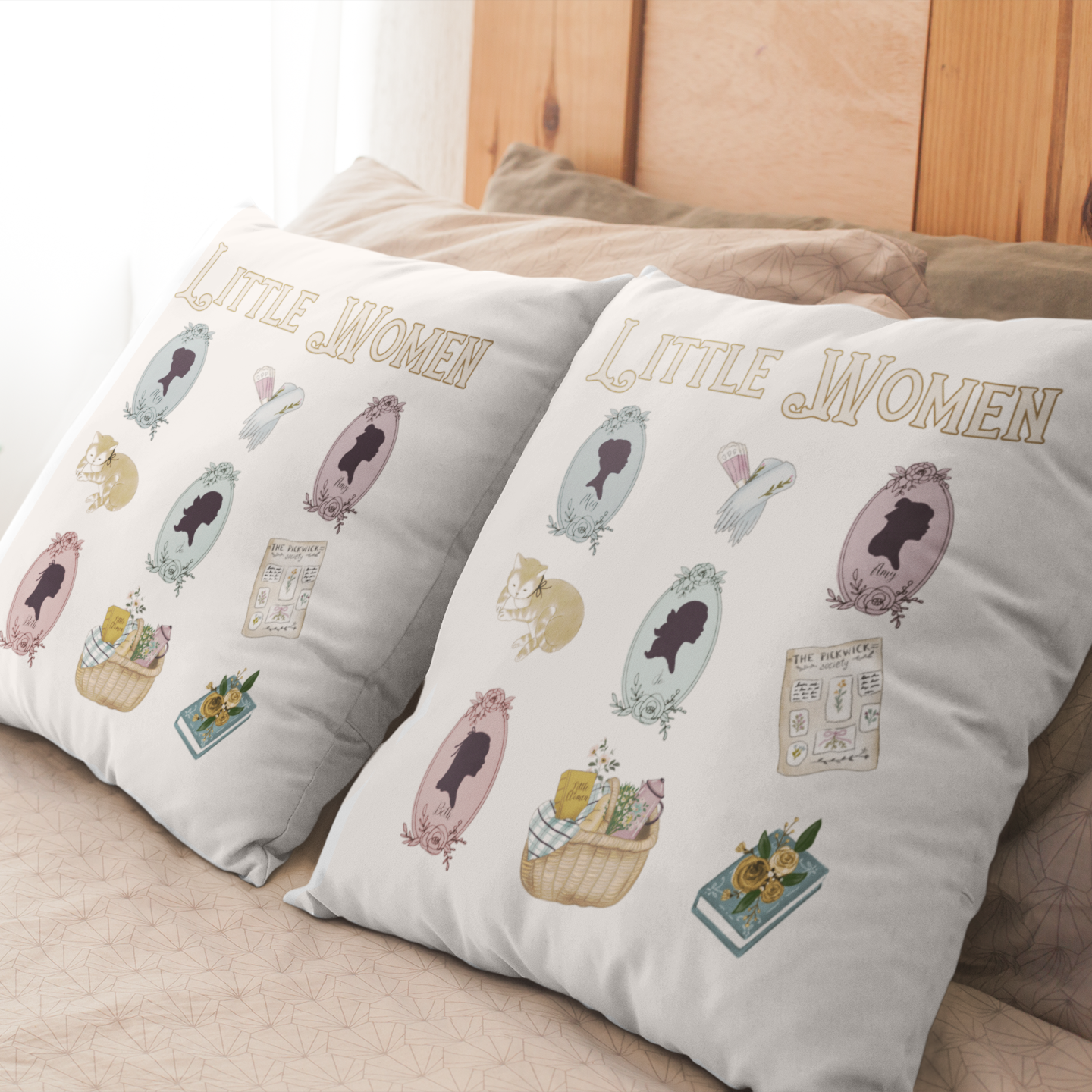 little women throw pillow