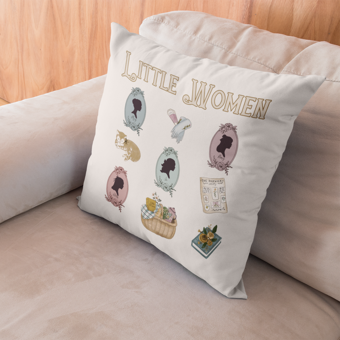 little women throw pillow