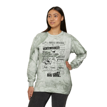 Big Bang Theory Theme Song Tie Dye Sweatshirt - Big Bang Theory