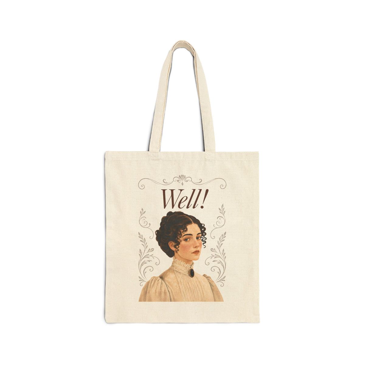 Well! - Emma M Lion Canvas Tote Bag