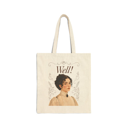 Well! - Emma M Lion Canvas Tote Bag