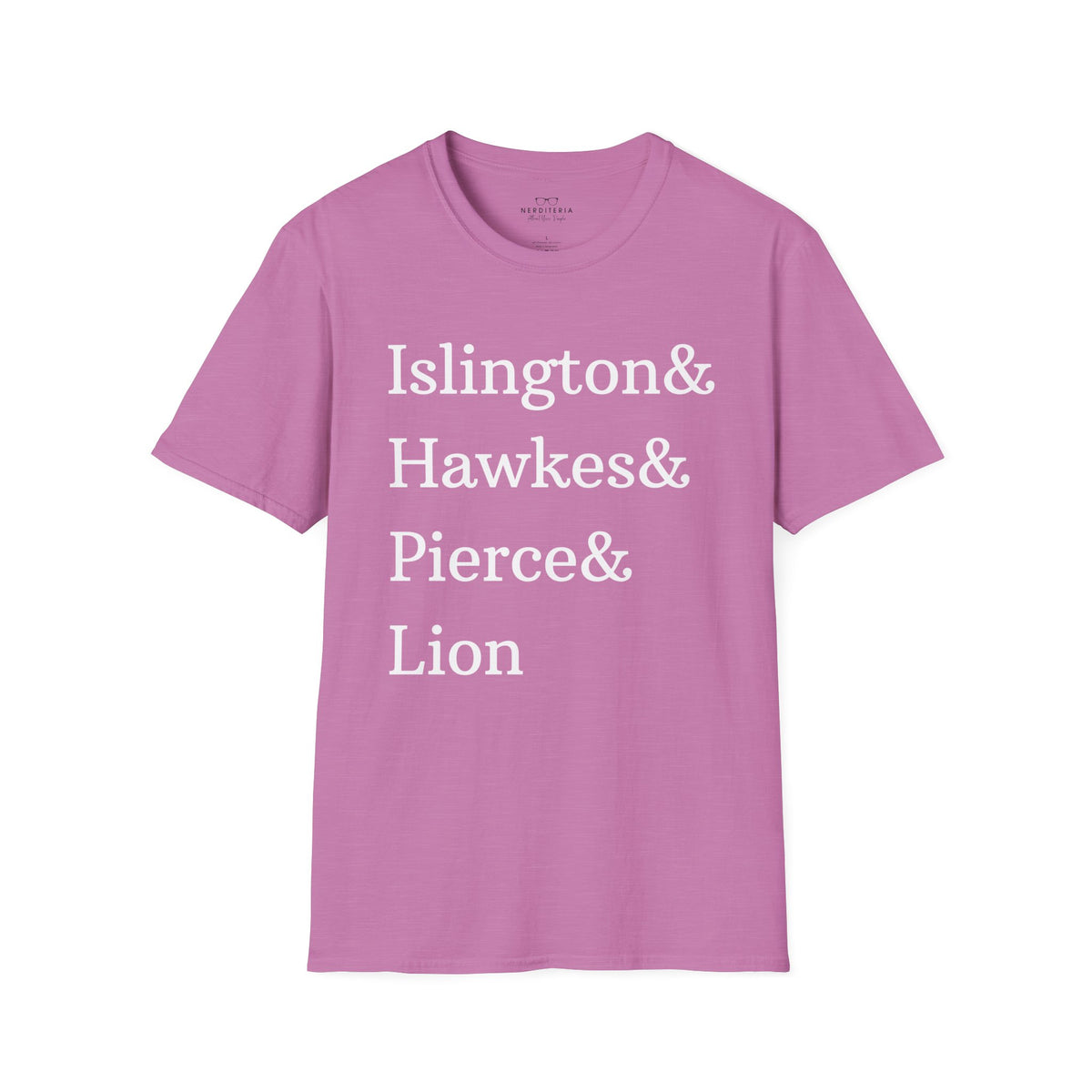 Emma M. Lion Character Names - Book Lovers Softstyle T-Shirt
