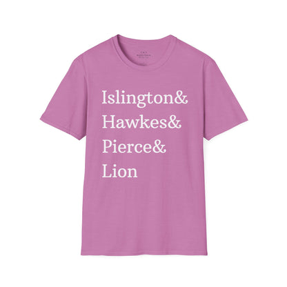Emma M. Lion Character Names - Book Lovers Softstyle T-Shirt
