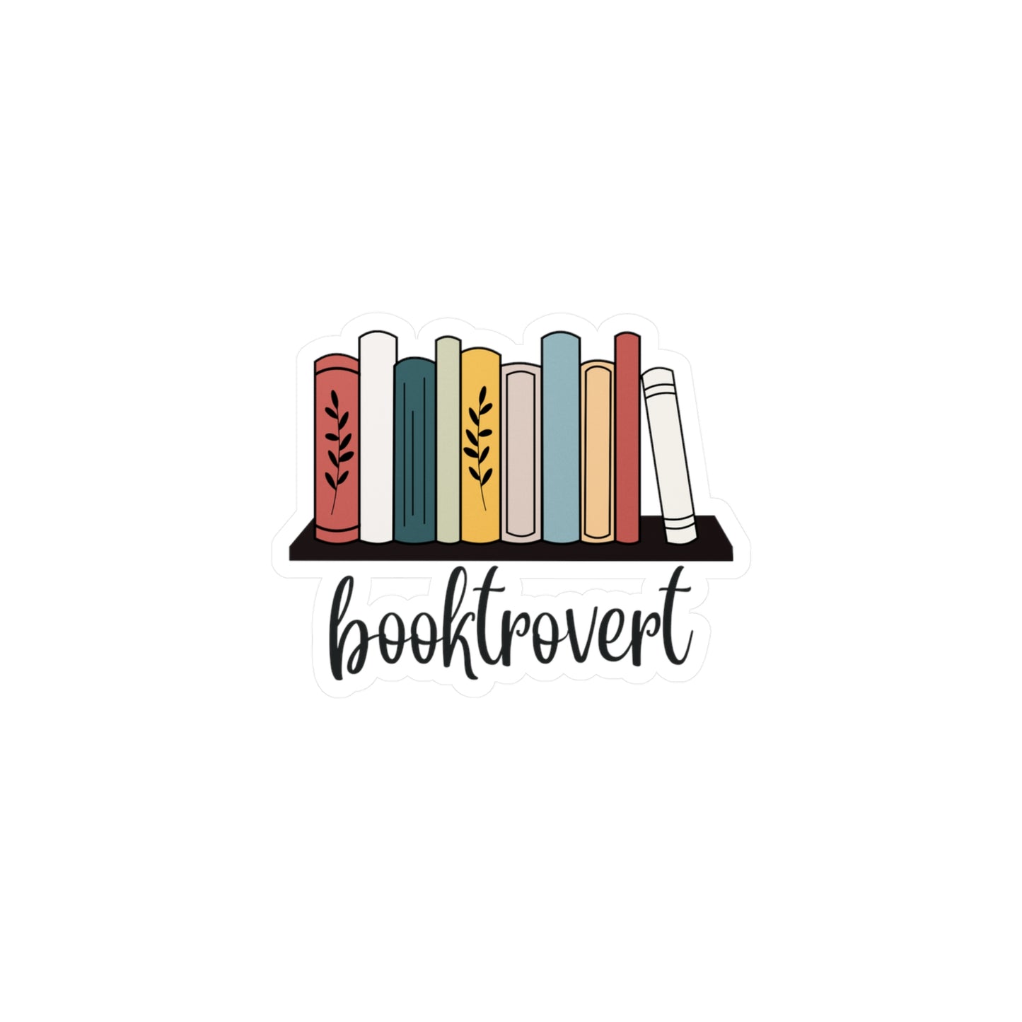 Booktrovert Vinyl Decal - Book Lovers Sticker