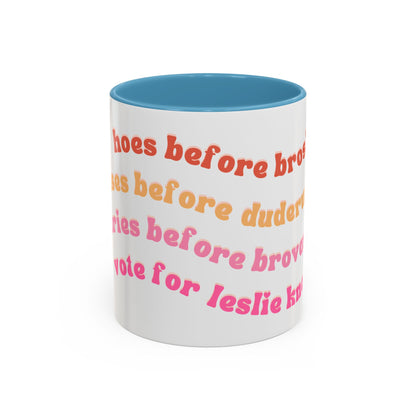 'Bros Before Hoes' Galentines - Parks and Rec Coffee Mug