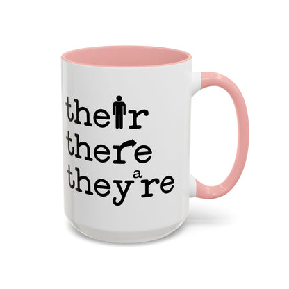 Their, There, They're Coffee Mug