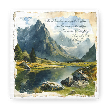 Faramir's Quote Canvas Art Print - The Lord of the Rings