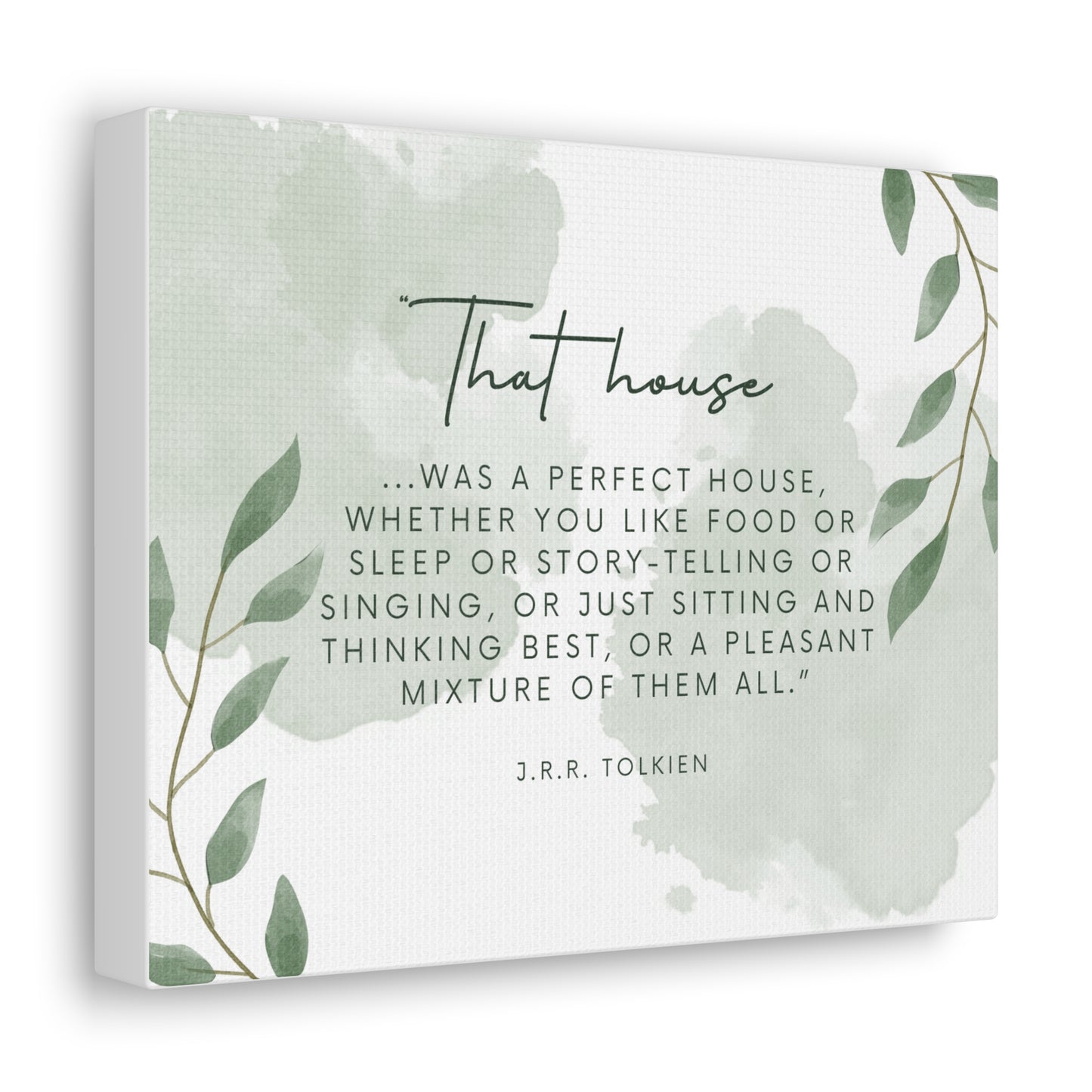 Tolkien Quote Canvas Gallery Wrap - Lord of the Rings Art