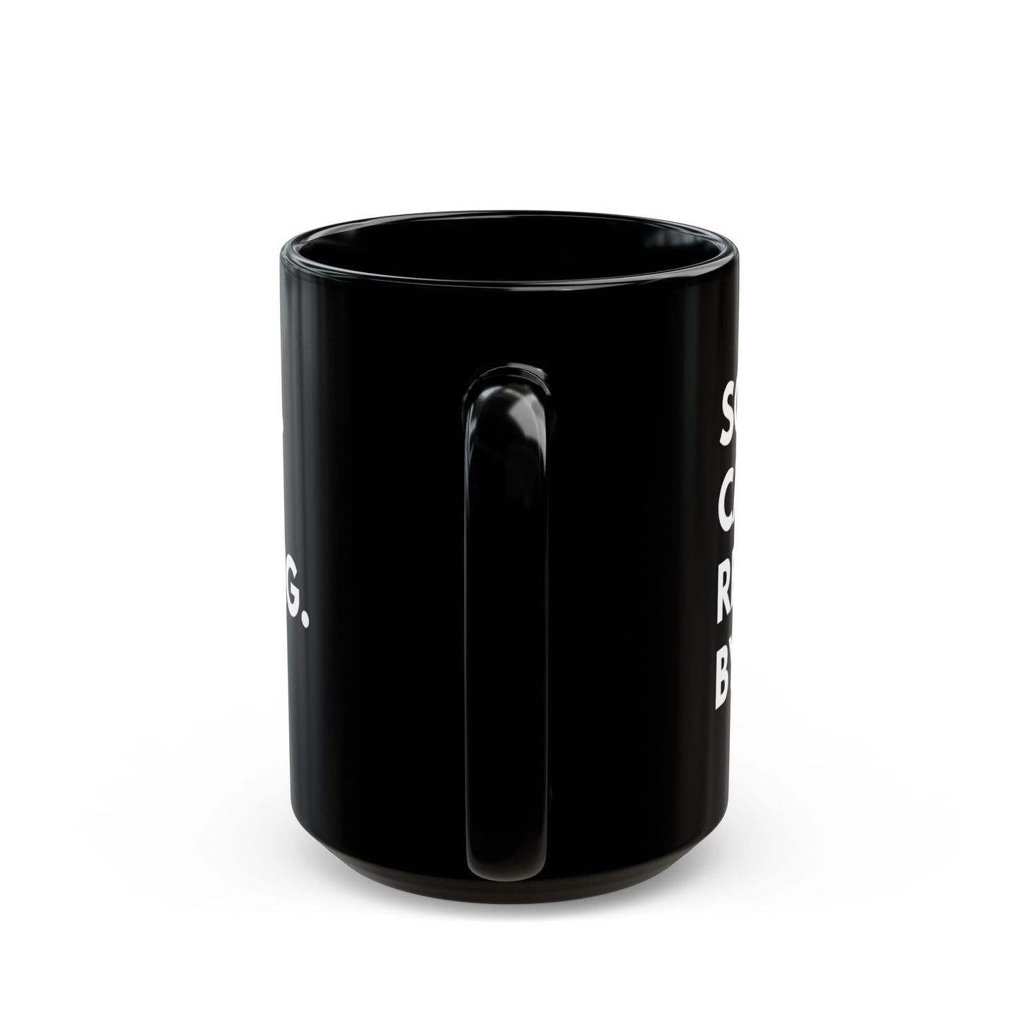 Sorry. Can't. Reading. Black Coffee Mug — Funny Book Lover Gift (11oz/15oz)