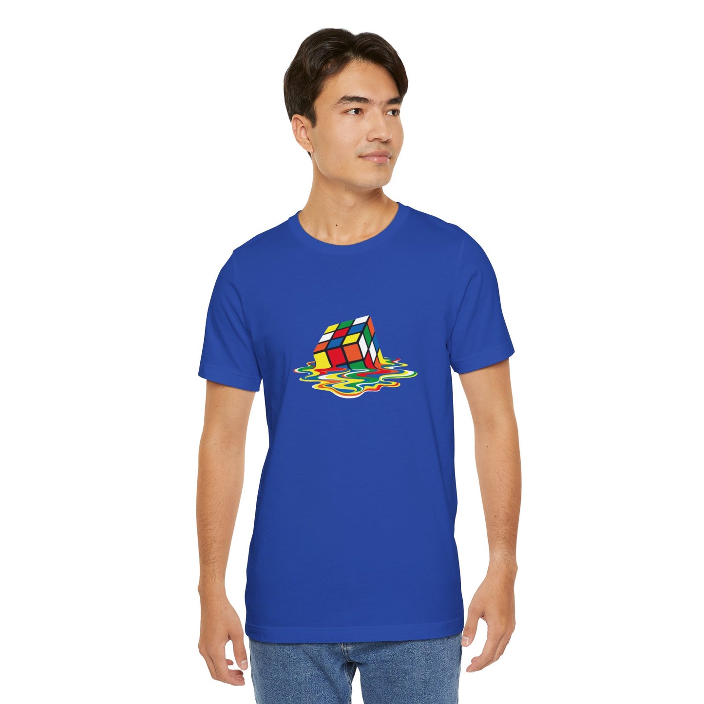 Melting Puzzle Cube T-shirt - Big Bang Theory