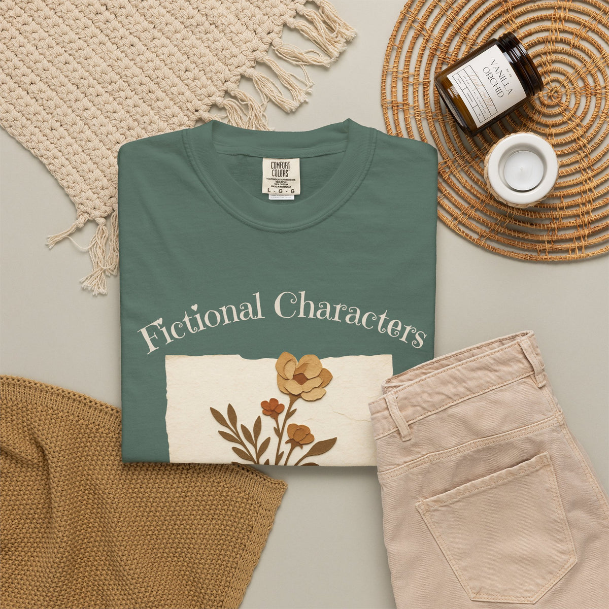 Fictional Characters Real Feelings - Book Lovers T-shirt
