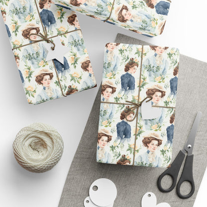 Emma M Lion Gift Wrap - Book Lovers