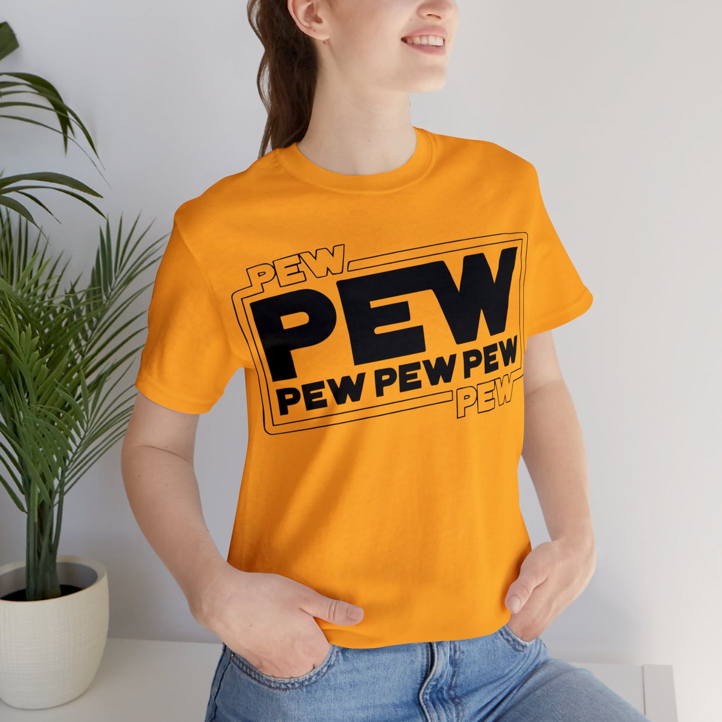 pew pew star wars tshirt