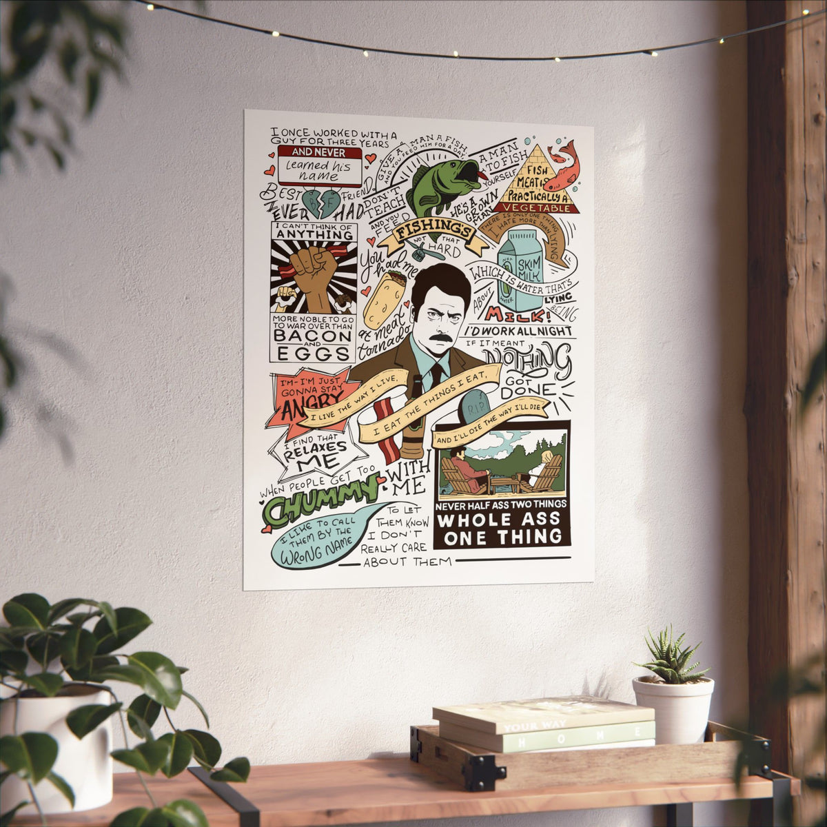 Ron Swanson Quotes - Parks & Rec Poster