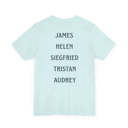 Skeldale House T-shirt with Character Names on Back - All Creatures Great and Small
