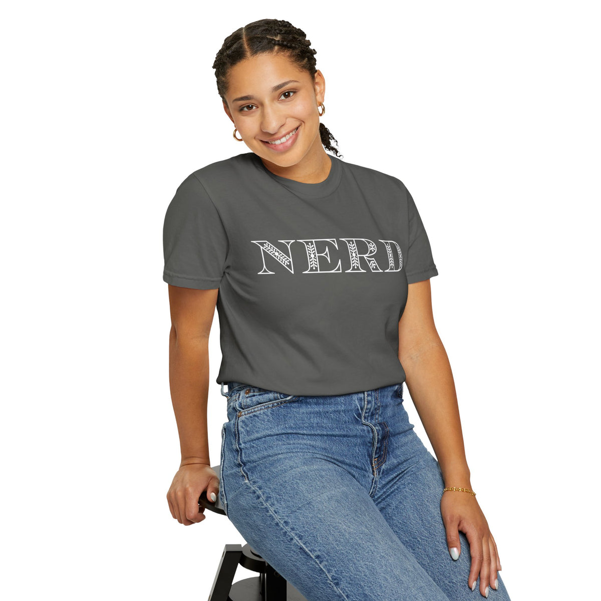 Floral Oversized Nerd T-shirt