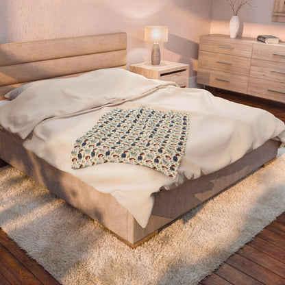 Velveteen Plush - Emma M Lion Throw Blanket