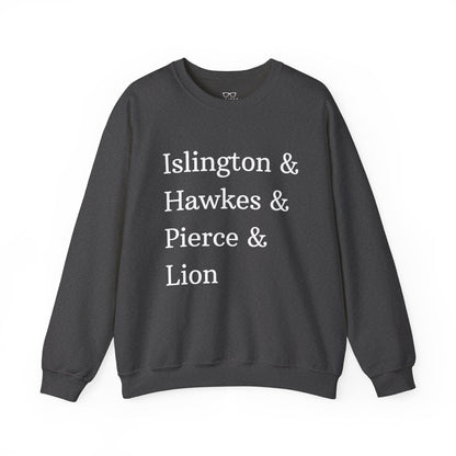 Emma M Lion Character Names Sweatshirt - Book Lovers