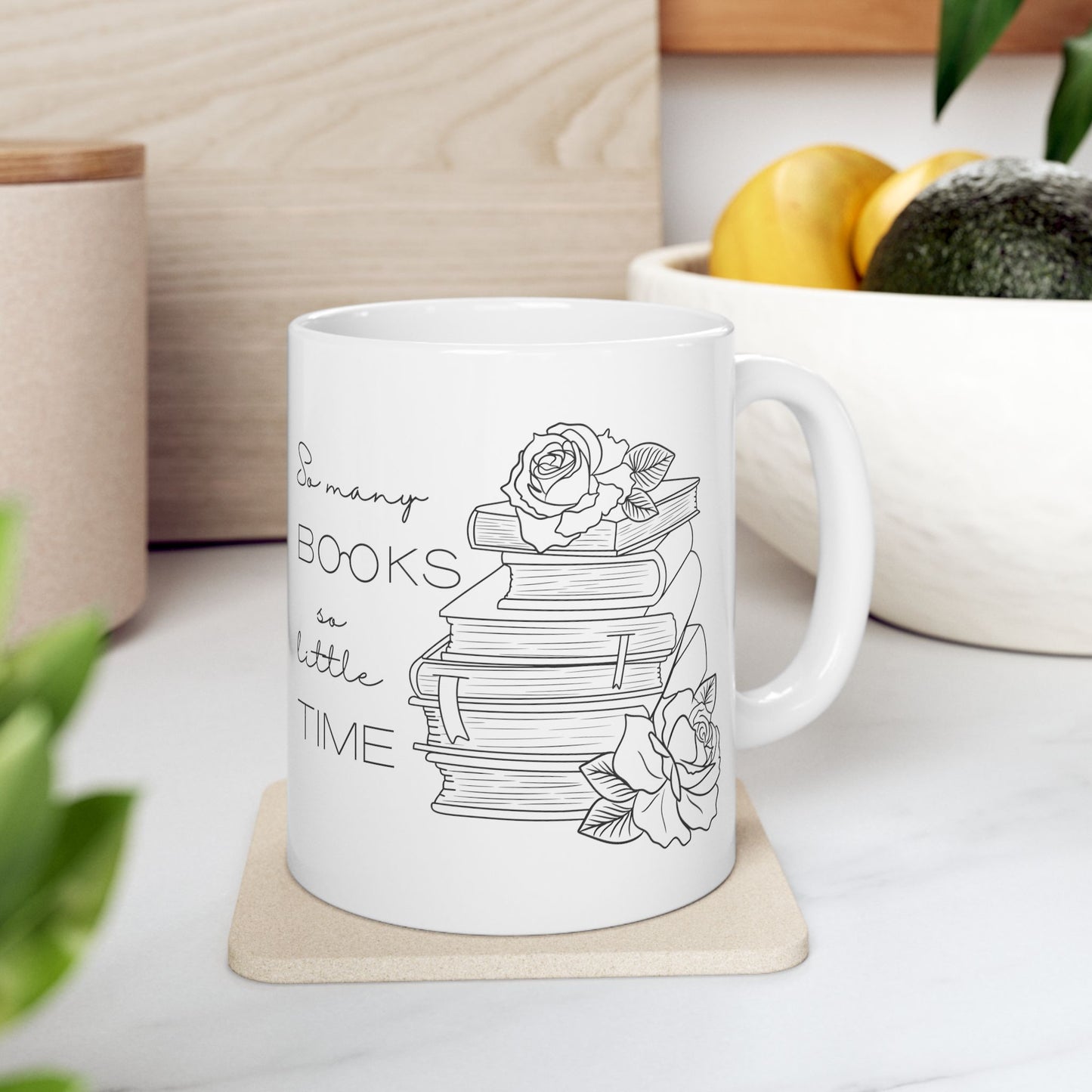 bookish coffee mug