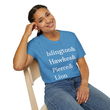Emma M. Lion Character Names - Book Lovers Softstyle T-Shirt