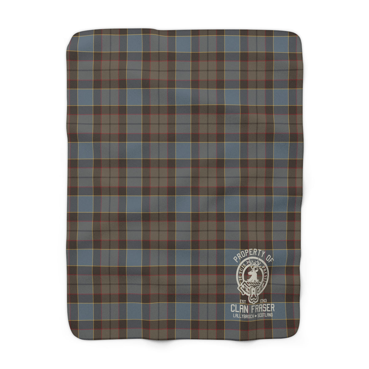 Fraser Tartan Sherpa Fleece – Outlander Blanket
