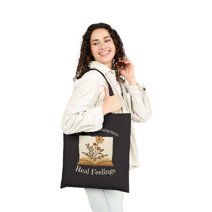 Fictional Characters Real Feelings Canvas Tote Bag