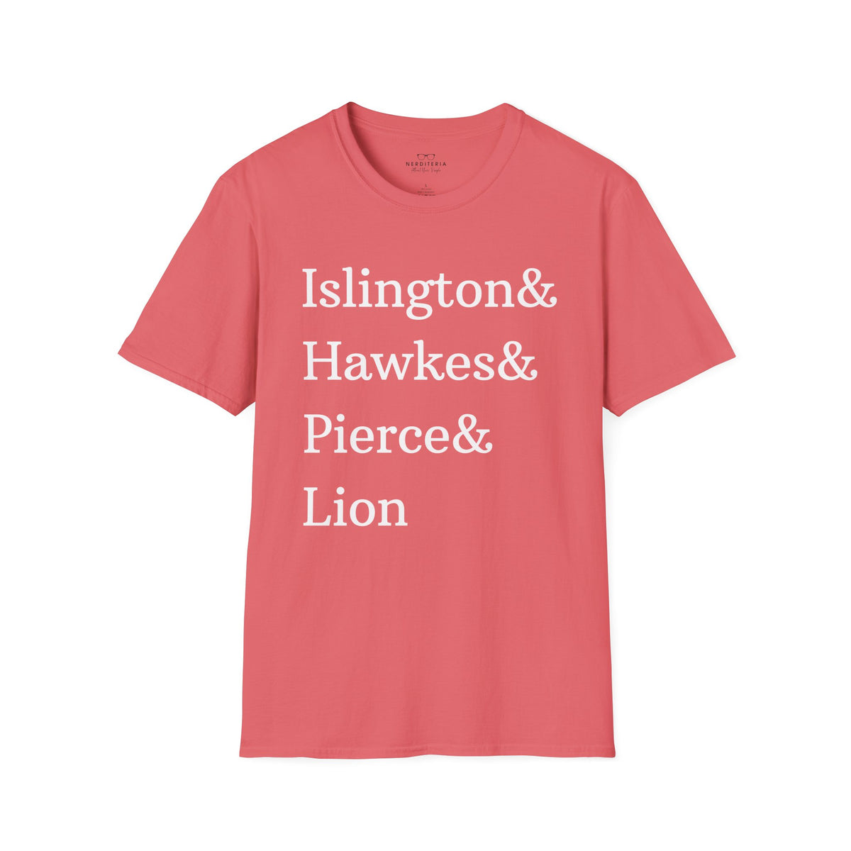 Emma M. Lion Character Names - Book Lovers Softstyle T-Shirt