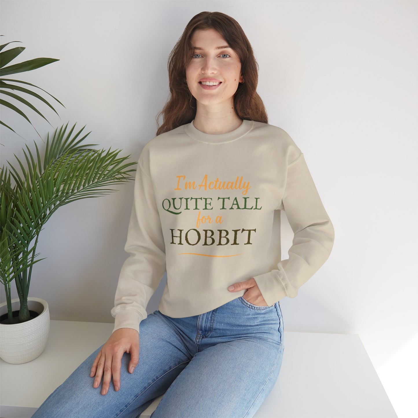 I'm Actually Quite Tall For A Hobbit - Lord of the Rings Sweatshirt