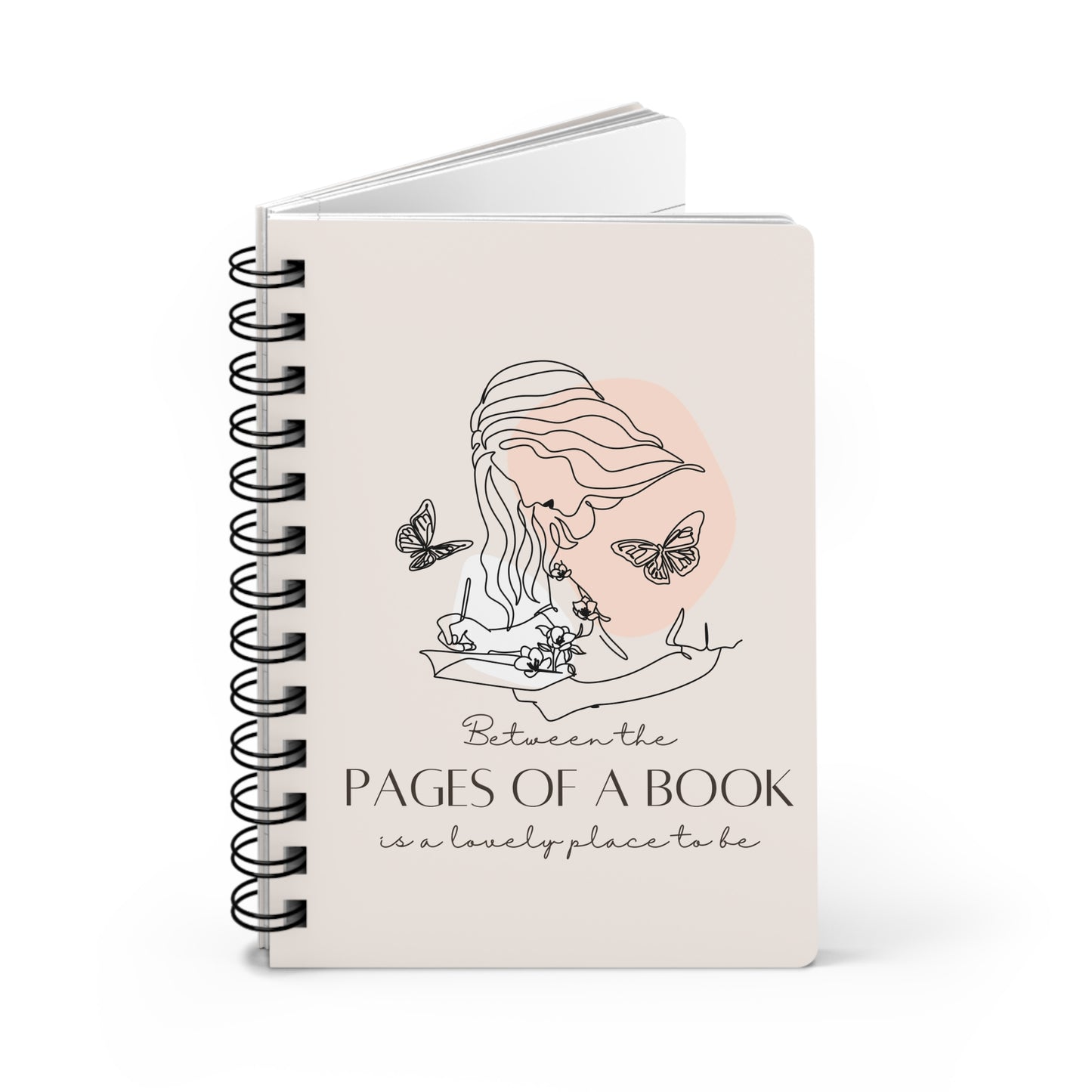 Between The Pages of a Book Spiral Notebook - Book Lovers