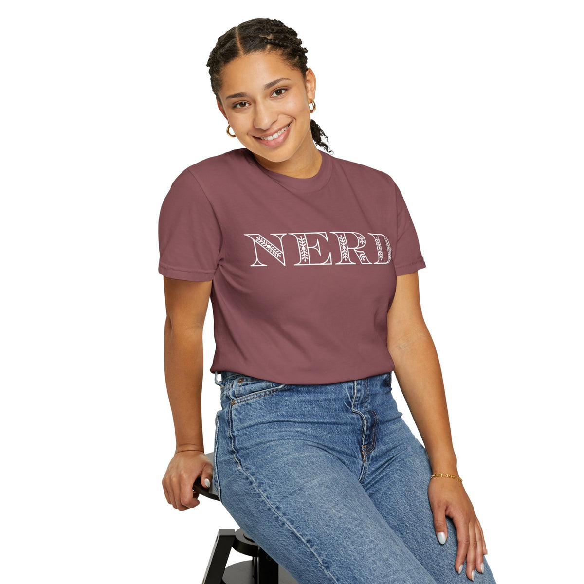 Floral Oversized Nerd T-shirt