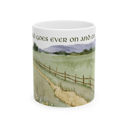 The Road Goes Ever On - Lord of the Rings Coffee Mug