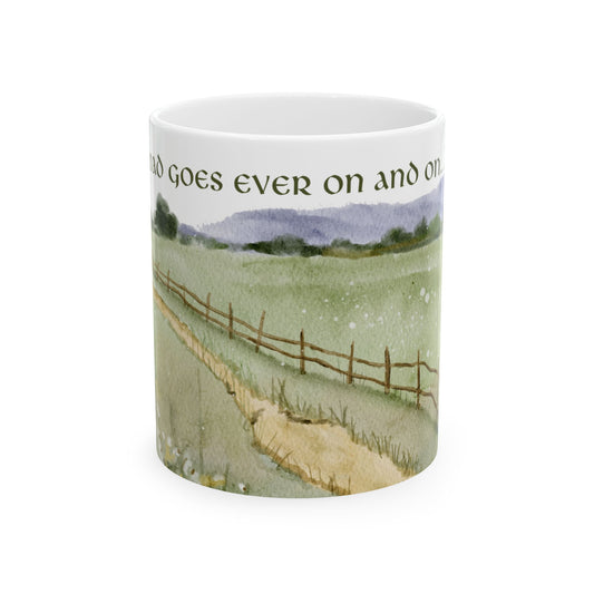 The Road Goes Ever On - Lord of the Rings Coffee Mug