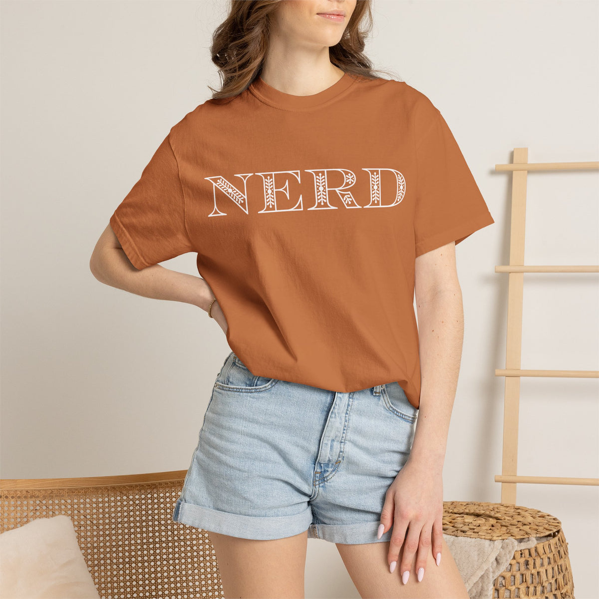 Floral Oversized Nerd T-shirt