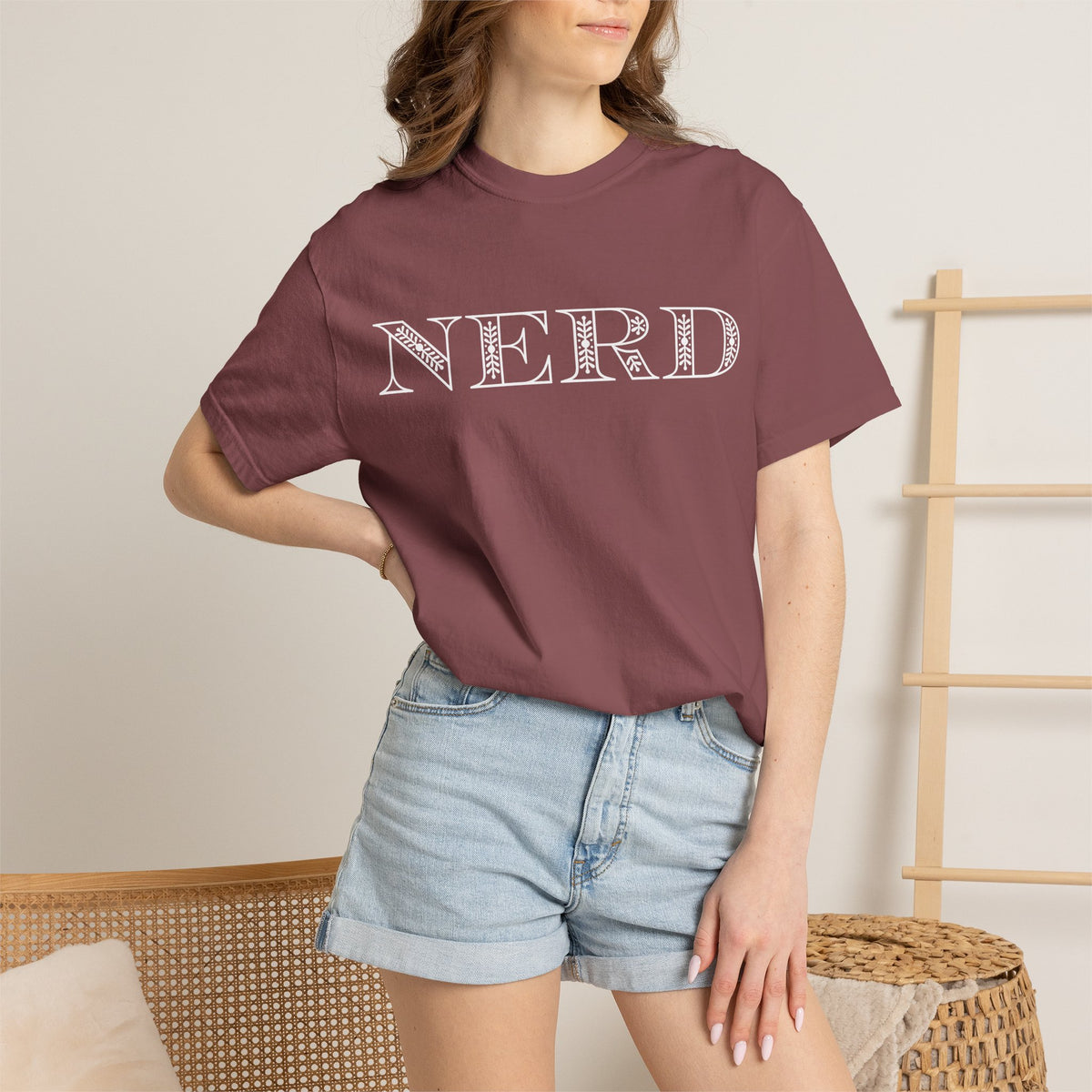 Floral Oversized Nerd T-shirt