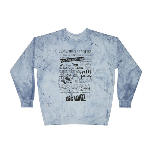 Big Bang Theory Theme Song Tie Dye Sweatshirt - Big Bang Theory