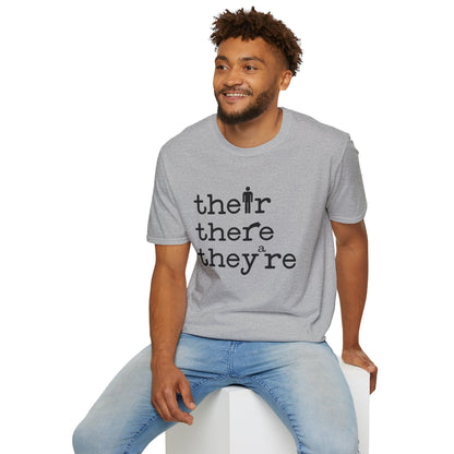 Their, There, They're Grammar - Nerd T-Shirt