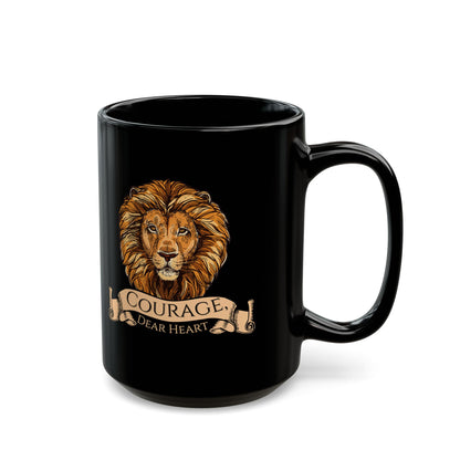 Aslan Courage Dear Heart - Chronicles of Narnia Coffee Mug