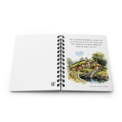 It's a Dangerous Business Going Out Your Door Tolkien Quote - Lord of the Rings Spiral Notebook