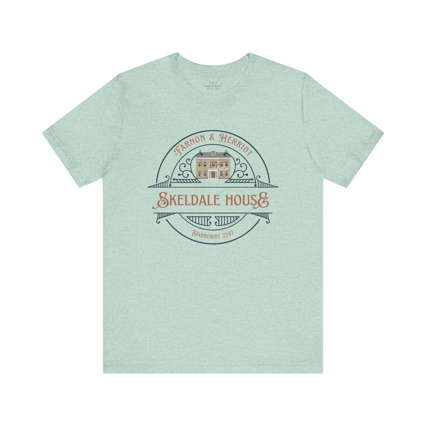 Skeldale House T-shirt with Character Names on Back - All Creatures Great and Small