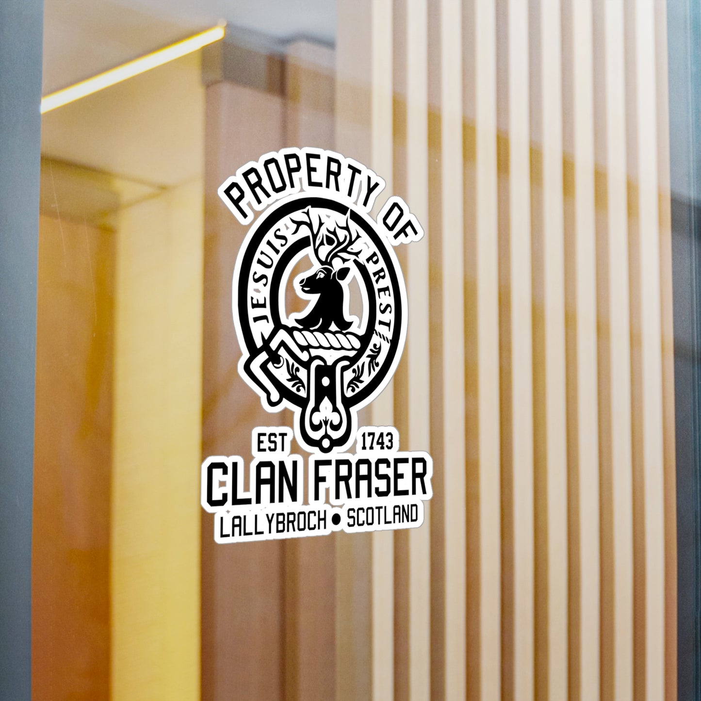 Property of Clan Fraser Vinyl Sticker - Outlander