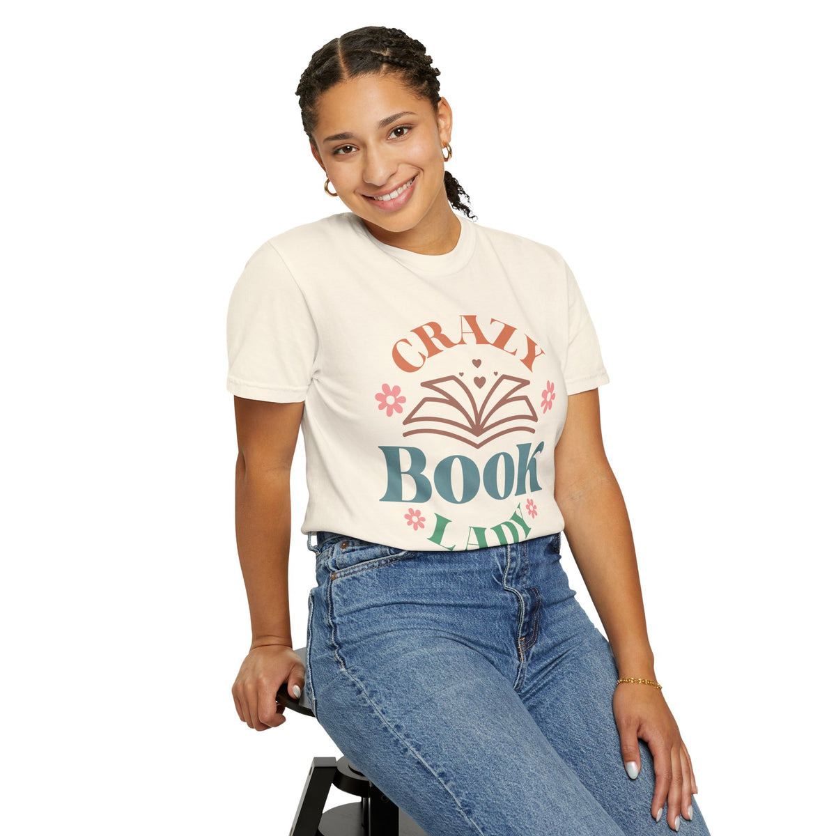 Crazy Book Lady Oversized T-shirt - Book Lovers