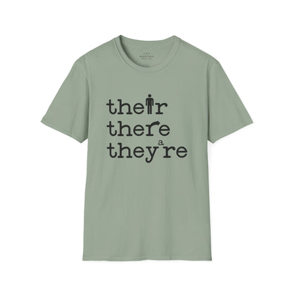 Their, There, They're Softstyle T-Shirt - Nerd Stuff