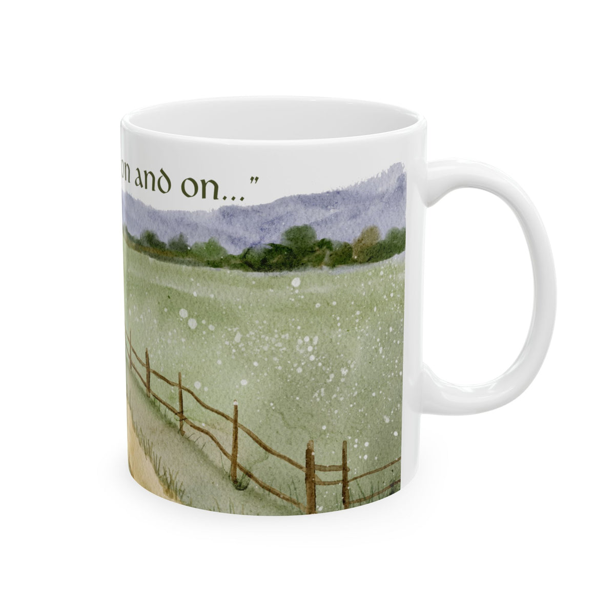 The Road Goes Ever On - Lord of the Rings Coffee Mug