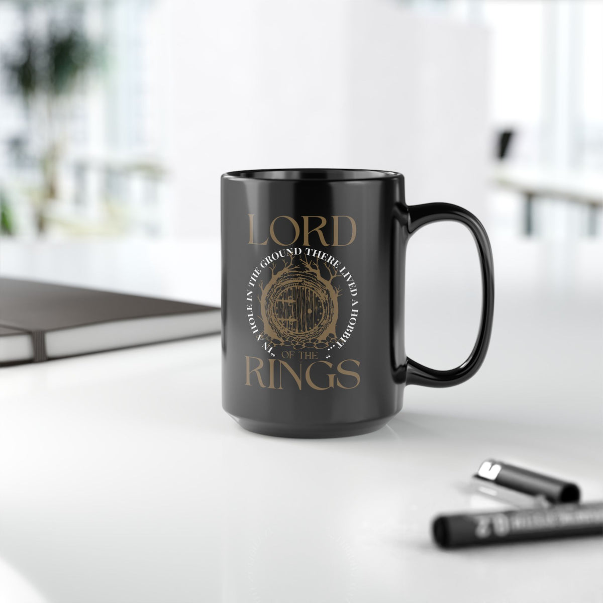 Lord of the Rings Black Coffee Mug