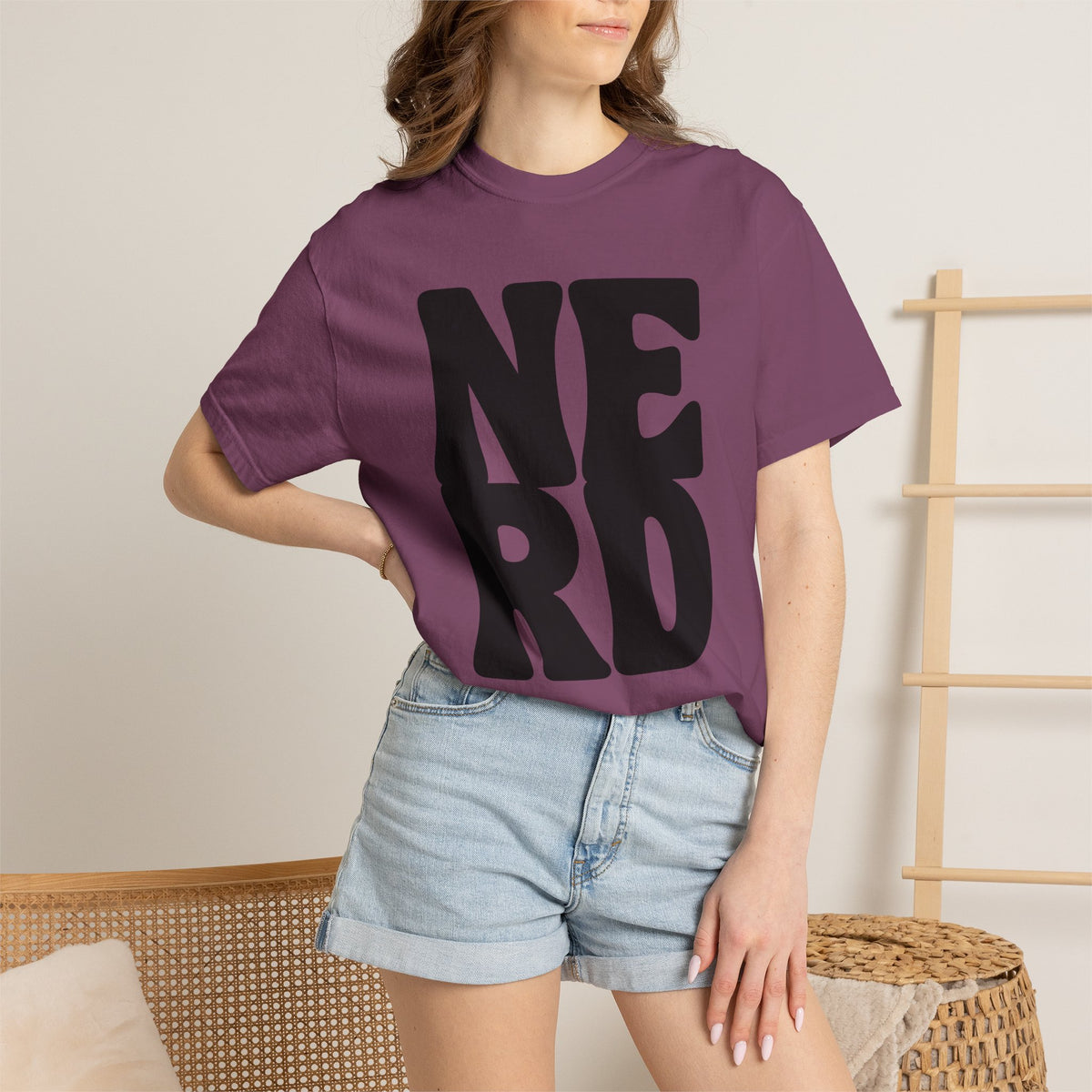 Block Letters Oversized Unisex - Nerd T-shirt