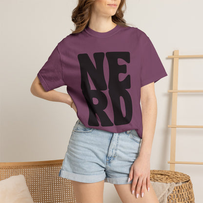 Block Letters Oversized Unisex - Nerd T-shirt