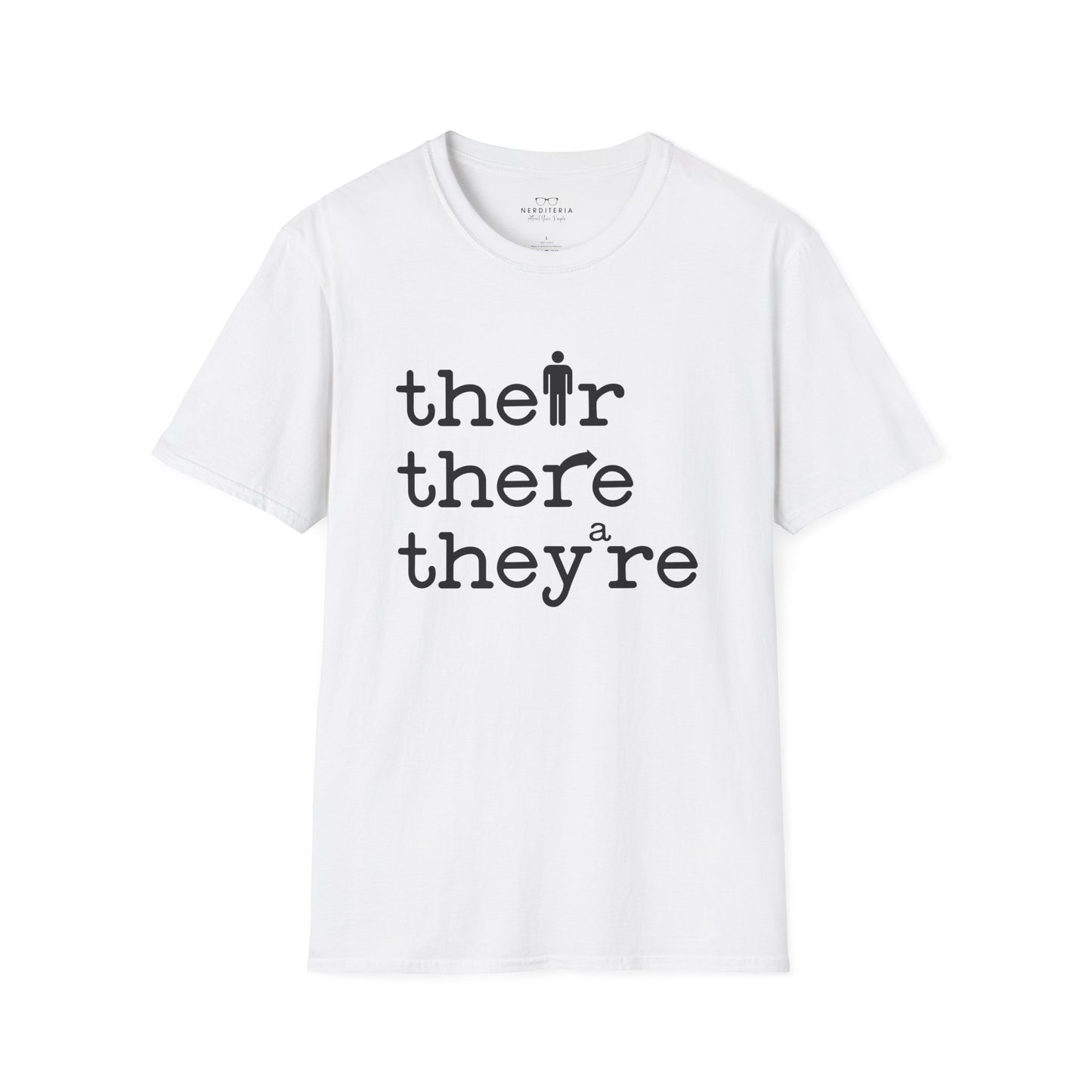 Their, There, They're Grammar T-Shirt - Nerd Stuff