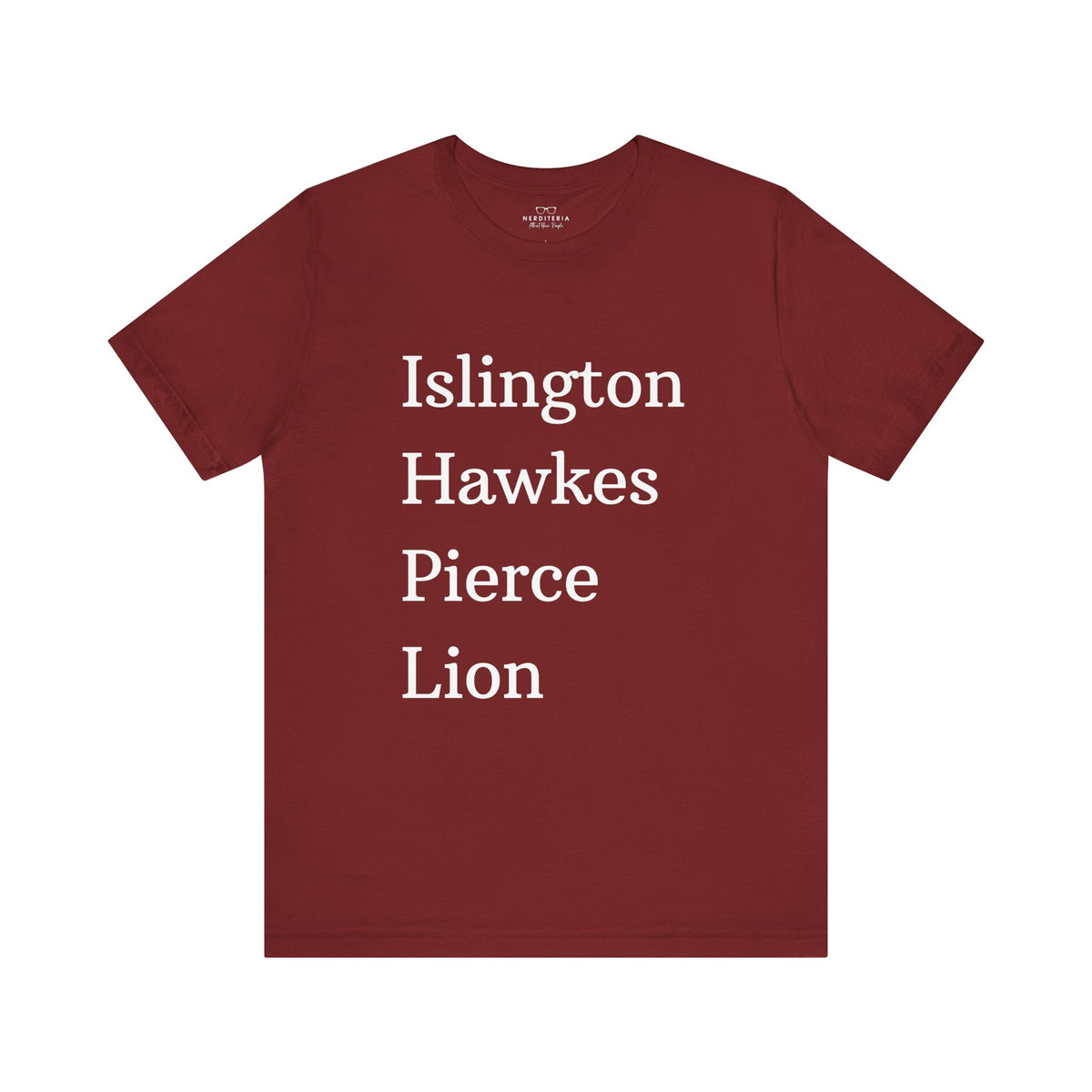 Islington Hawkes Pierce Lion (no &) Bella Canvas - Emma M Lion Shirt